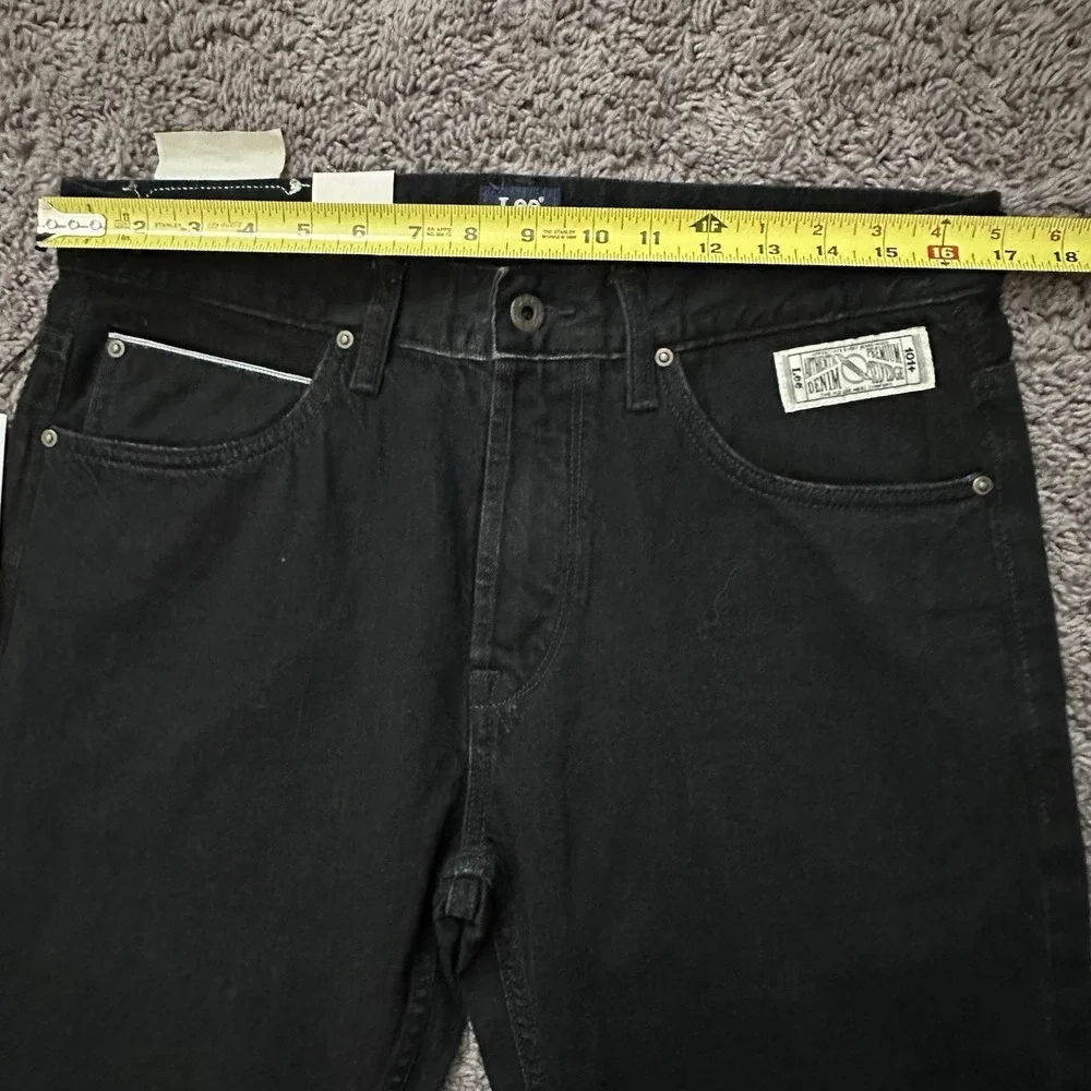 Lee Men's 101+ 731 Arvin Selvedge Cowboy Comfort Tapered Black Jeans Size 32x31
